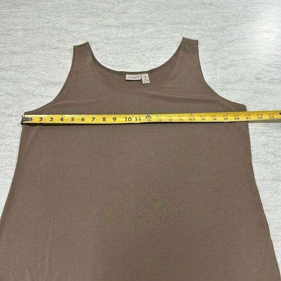 Easywear Chico’s Olive Sleeveless Slinky Knit Scoop Tank Size 3 (XL) - Picture 7 of 11
